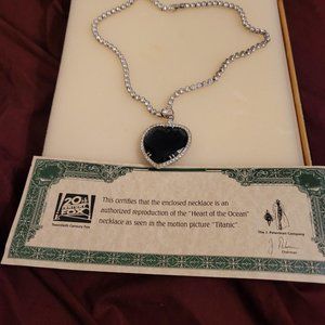 Authenticated 20th Century J Peterman Heart of the Ocean Necklace, in Original B